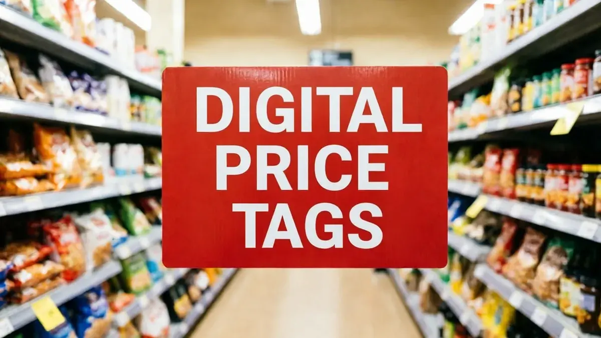 Image after the text was replaced: DIGITAL PRICE TAGS